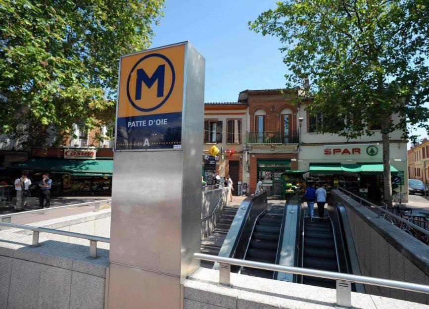 T3 Tout Confort Metro Patte D'Oie Toulouse Luaran gambar
